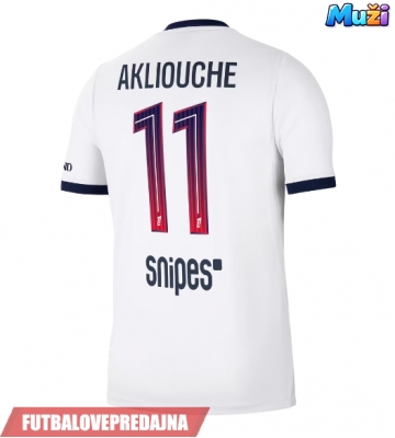 Lacne Muži Futbalové dres Paris Saint-Germain Maghnes Akliouche #11 2026-27 Krátky Rukáv - Preč